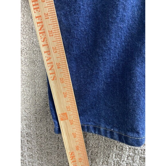 Vintage Chic High Rise Mom Jeans Womens 12P Blue Heavy Cotton Denim Straight USA - Picture 7 of 10